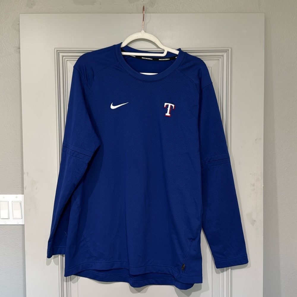 Texas Rangers Nike Authentic Collection Performance Long Sleeve T-Shirt - Royal